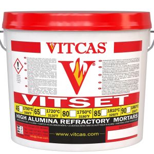 Vitset 80 – gotovi vatrostalni mort 1750 °C